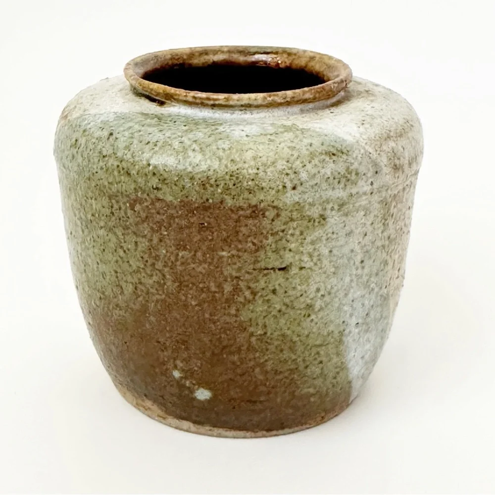 Small Handmade Pottery Vase Home Decor Shelf Sitter Trinket